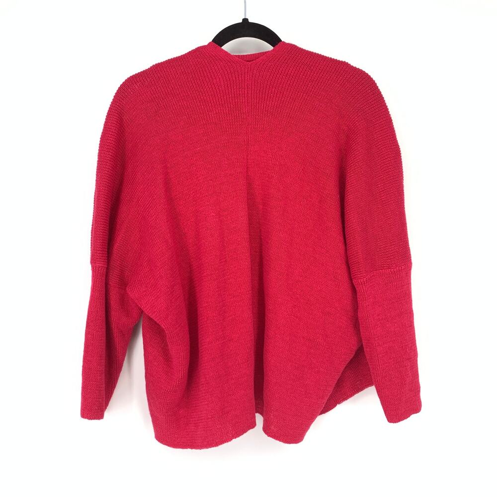 Michele Laidier Women's Apx S Pink 2 Piece Sweater Set Cropped Knit Long Sleeve - Picture 2 of 5